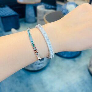 Apm Monaco Morse Code Green Bracelet